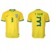 Brazilië Thiago Silva #3 Voetbalkleding Thuisshirt WK 2022 Korte Mouwen